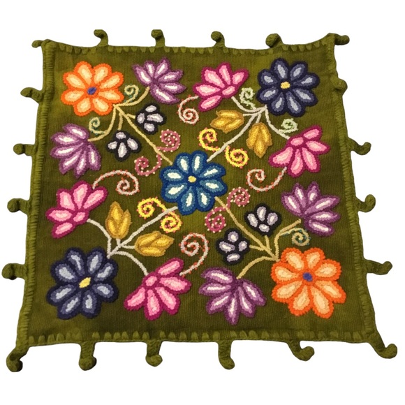 Vintage Other - Vintage Hand Embroidered Cushion Cover